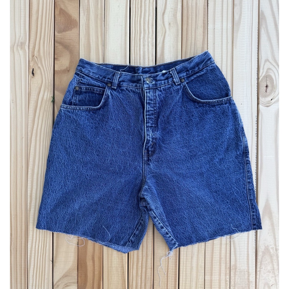 Vintage LEVIS 900‎ Series High Rise Mom Custom Cut Shorts Raw Hem Sz 18 USA